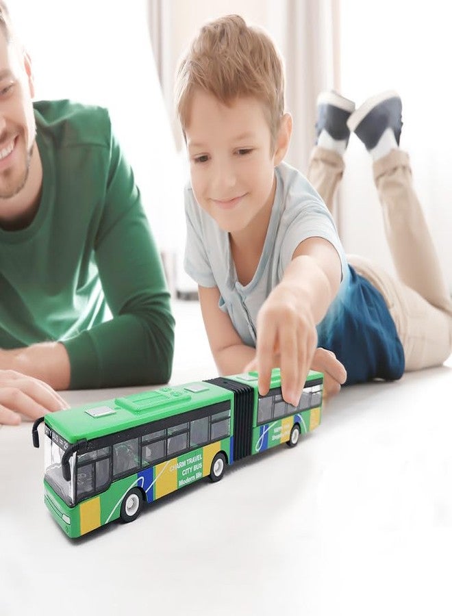 PASCOL Plastic Bus Toy Bus for Kids - Colorful & Durable Play Bus with Movable Parts - Perfect for Imaginative Play & Learning 6-15 Year Multicolour Pack of 2 (193 - Image 2